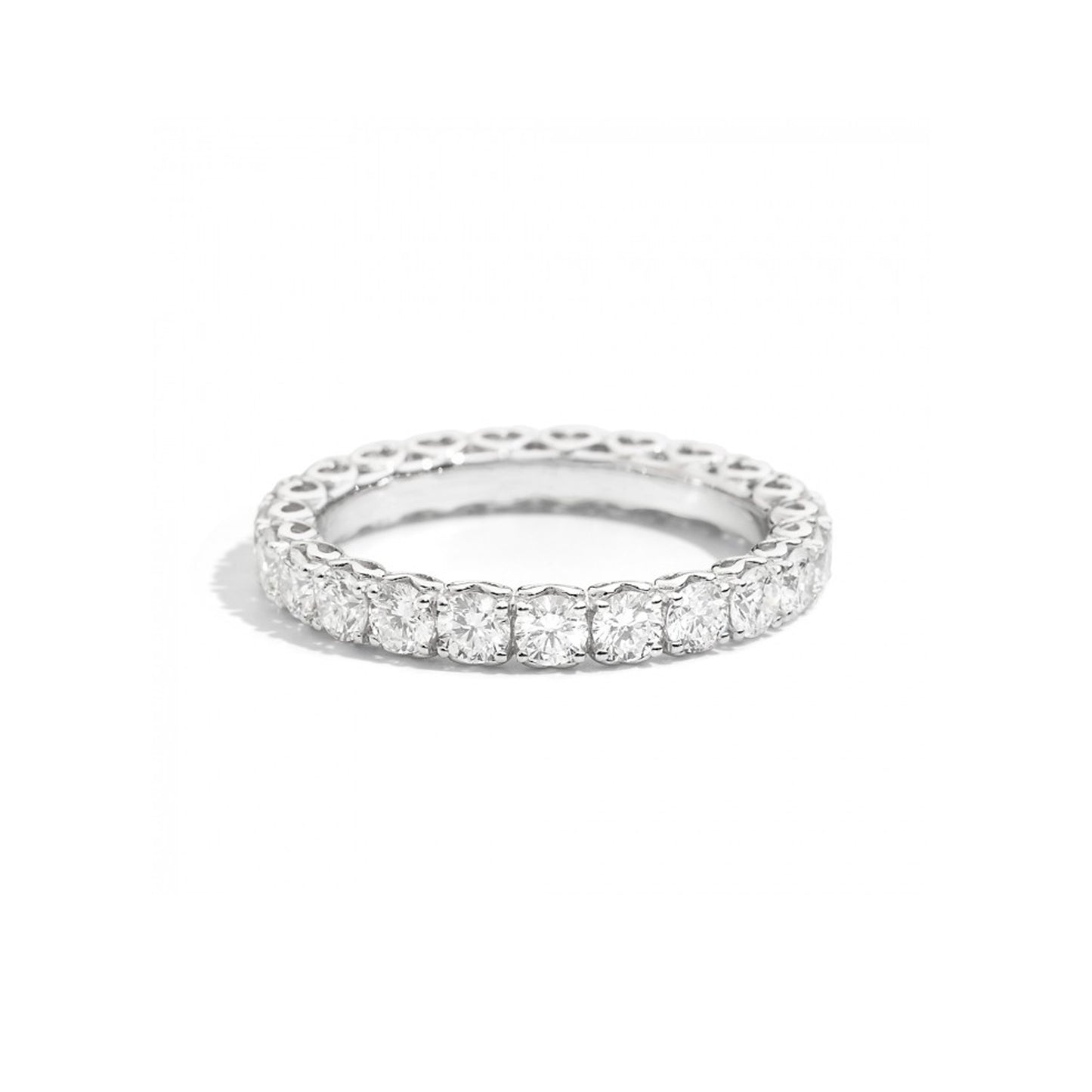 Anello Anniversary Verretta Oro Bianco Con Diamanti R01GD741
