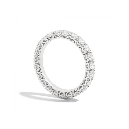 Anello Anniversary Verretta Oro Bianco Con Diamanti R01GD741