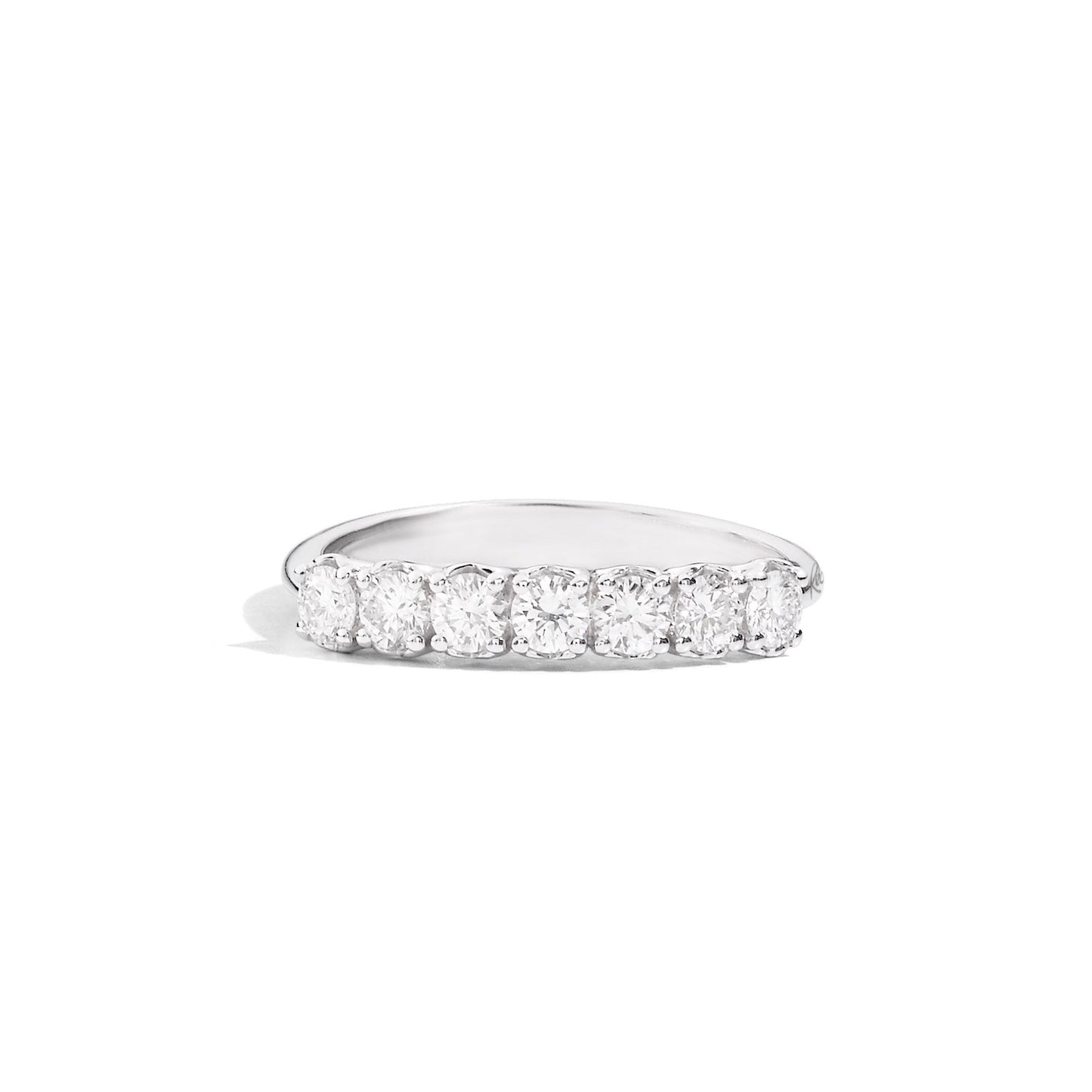 Anello 7 Pietre Anniversary Oro Bianco e Diamanti R01MZ735