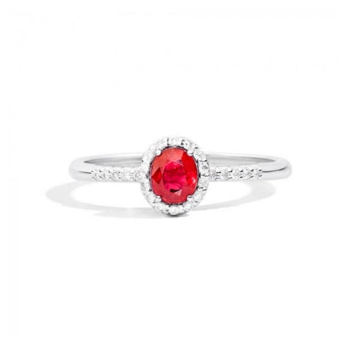 Anello Gemma Diamanti e Rubino R33CG251
