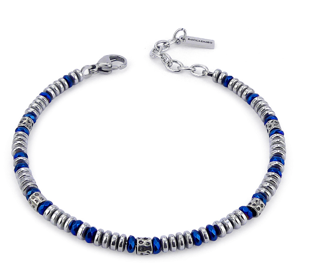 Pulsera Hombre Hematites Azul ABR608R