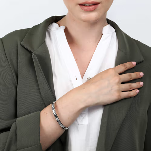 SAUZ24 Brazalete rígido con esposas de acero