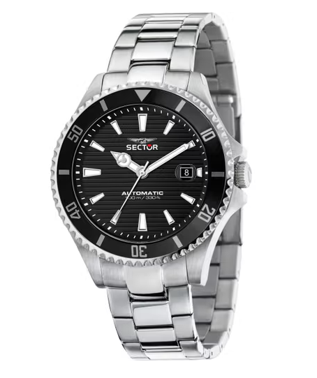 Reloj Automático Hombre Acero y Negro R3223161006