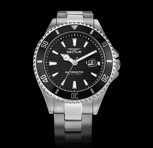 Reloj Automático Hombre Acero y Negro R3223161006