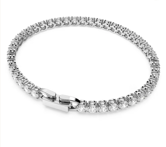 Pulsera Tennis De Plata Con Piedras Blancas 5409771
