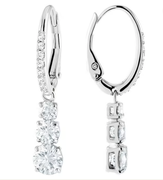 Pendientes Aro con Piedras Blancas 5416155