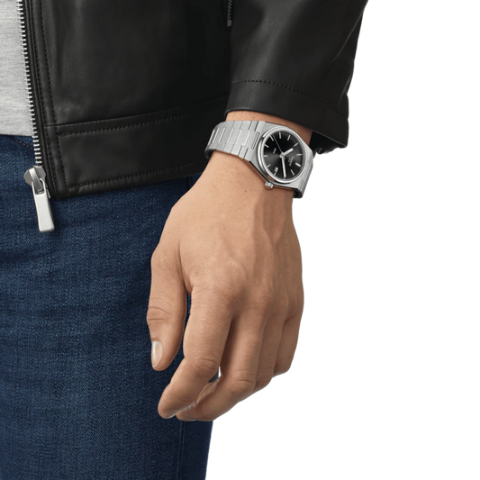 Orologio Uomo Prx Acciaio e Nero T1374101105100