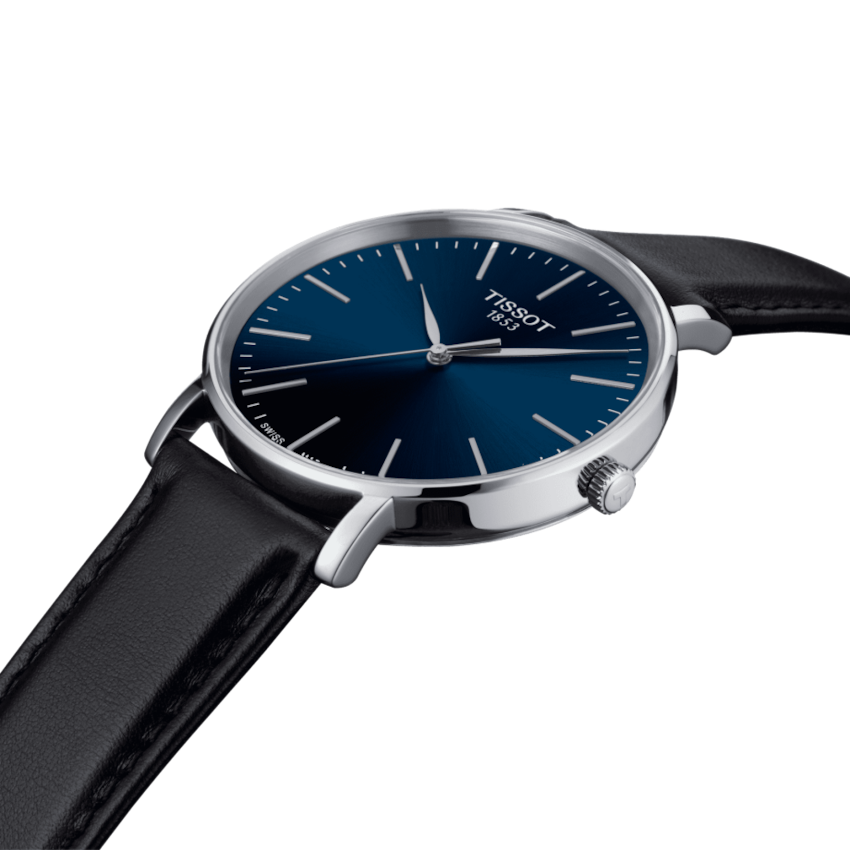 Reloj Everytime Gent Hombre Negro y Azul T1434101604100