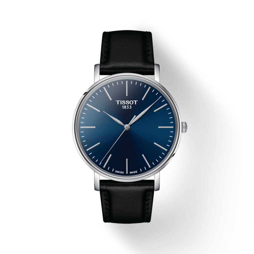 Reloj Everytime Gent Hombre Negro y Azul T1434101604100