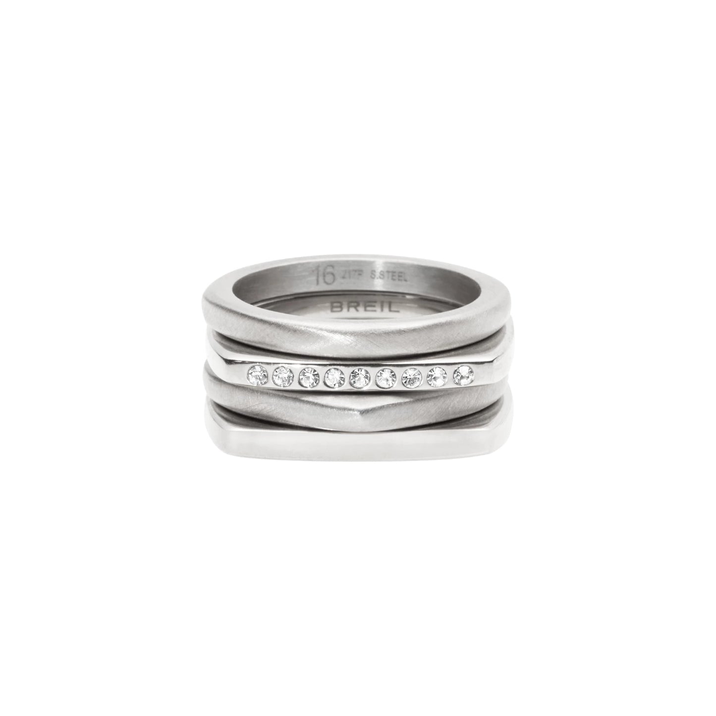 Anello Tetra Con Cristalli TJ3202