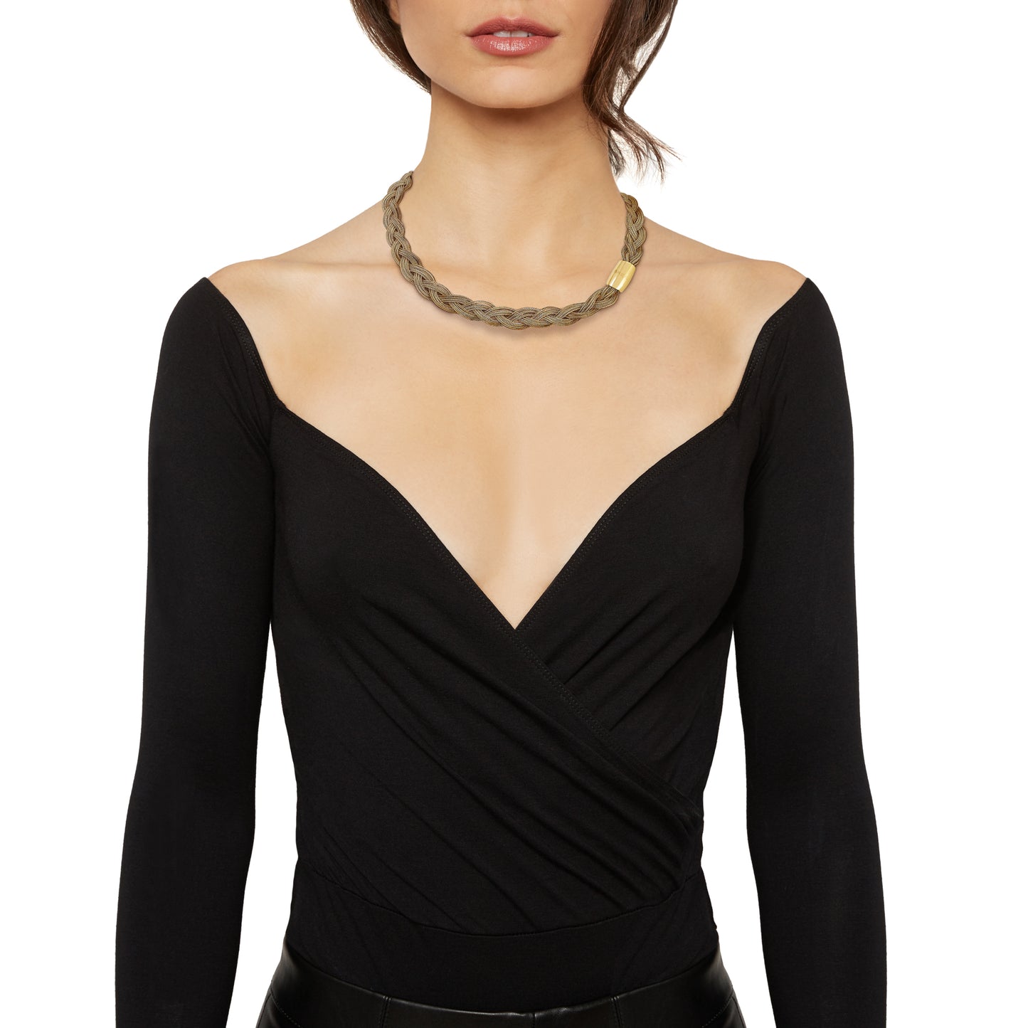 Collana Magnetica System Elemento Medium Golden Twist TJ3381