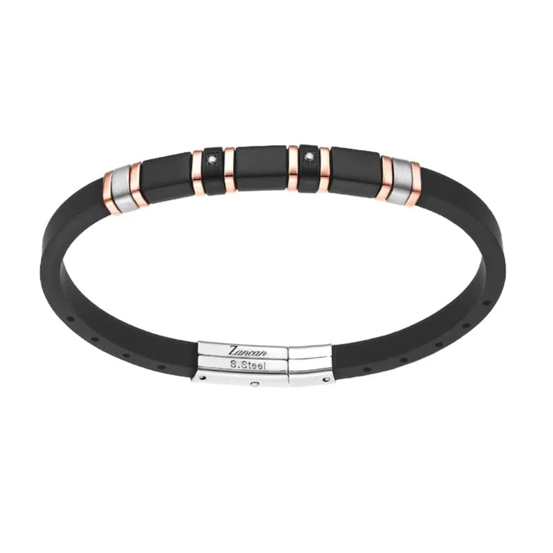 Bracciale Uomo Hiteck in Silicone Nero UHB026
