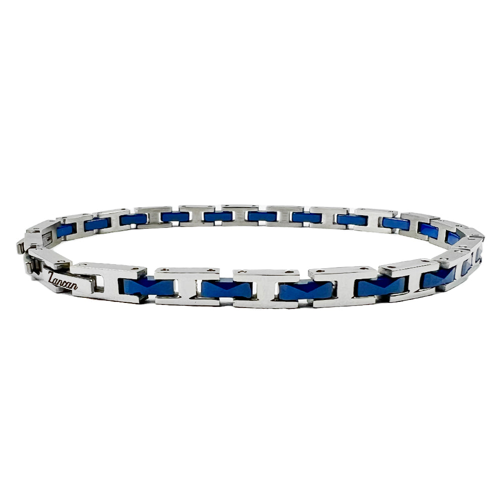 Bracciale Uomo Hiteck in Acciaio e Blu UHB084