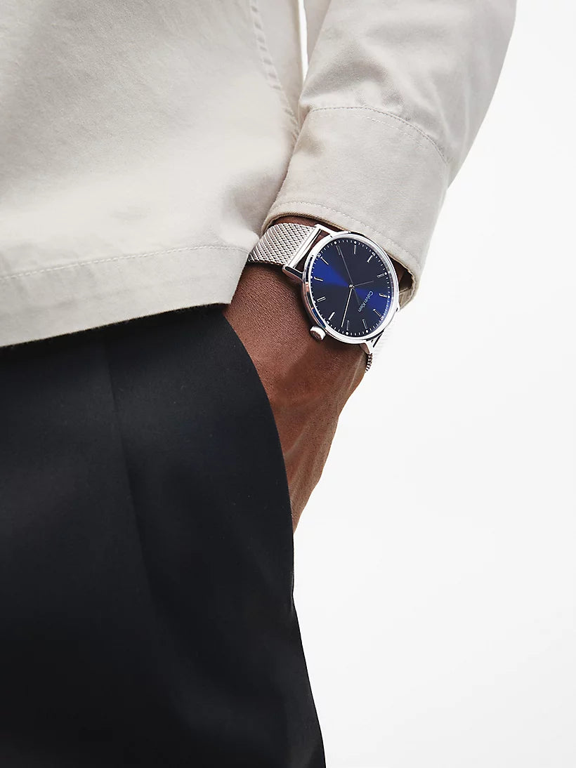 Orologio Uomo Timeless Acciaio e Blu 25200045