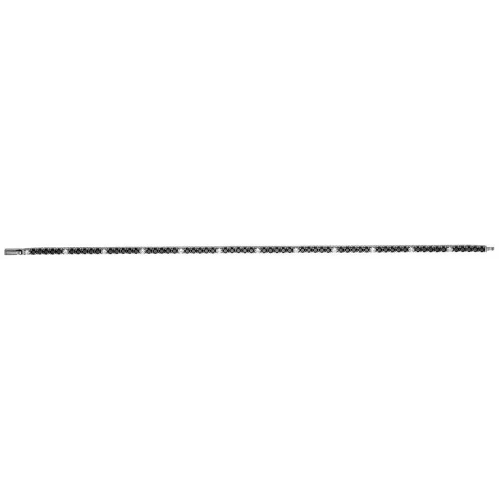 Pulsera de Tenis de Hombre con Piedras Negras ESB080