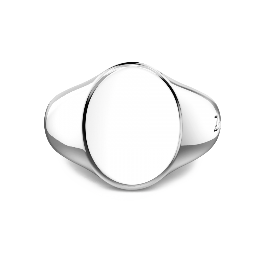 Anillo de hombre Chevalier ovalado pulido ESA070