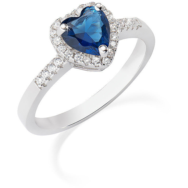 Anillo Corazón Azul Titanic ANTICBBL3