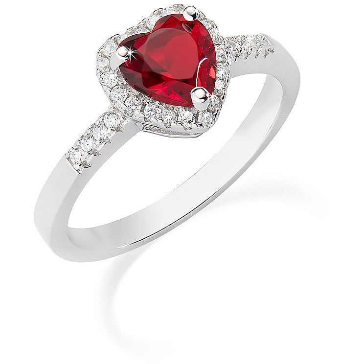 Anello Titanic Cuore Rosso ANTICBR2