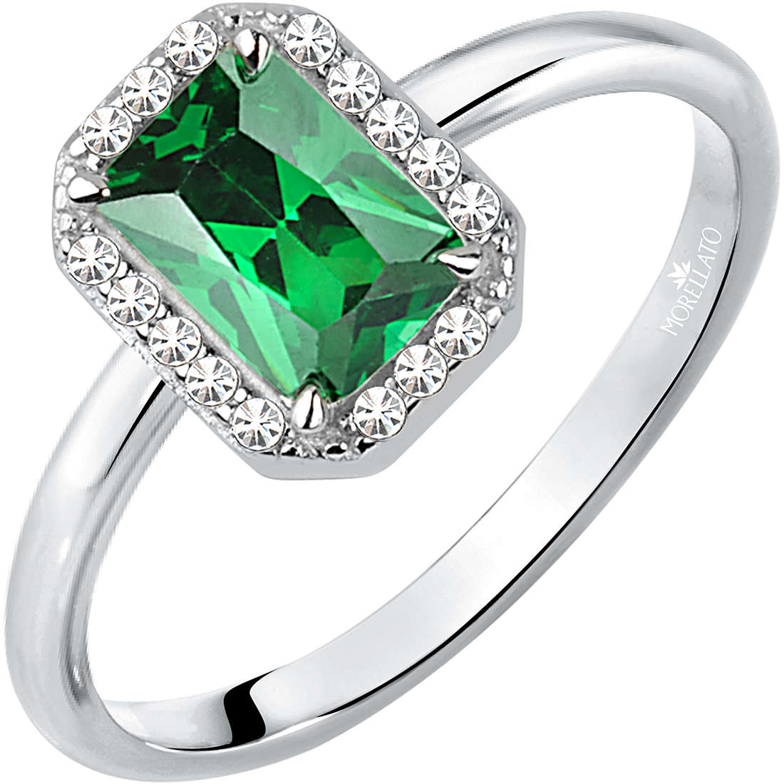Anello Tesori Zirconi Bianchi e Verdi SAIW76