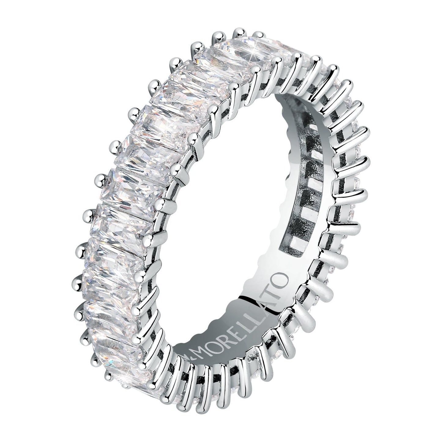 Anello Veretta di Zirconi a Giro Baguette SAVP10