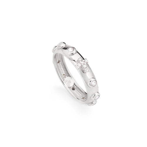 Anillo Rosario AROBB Plata Zirconia