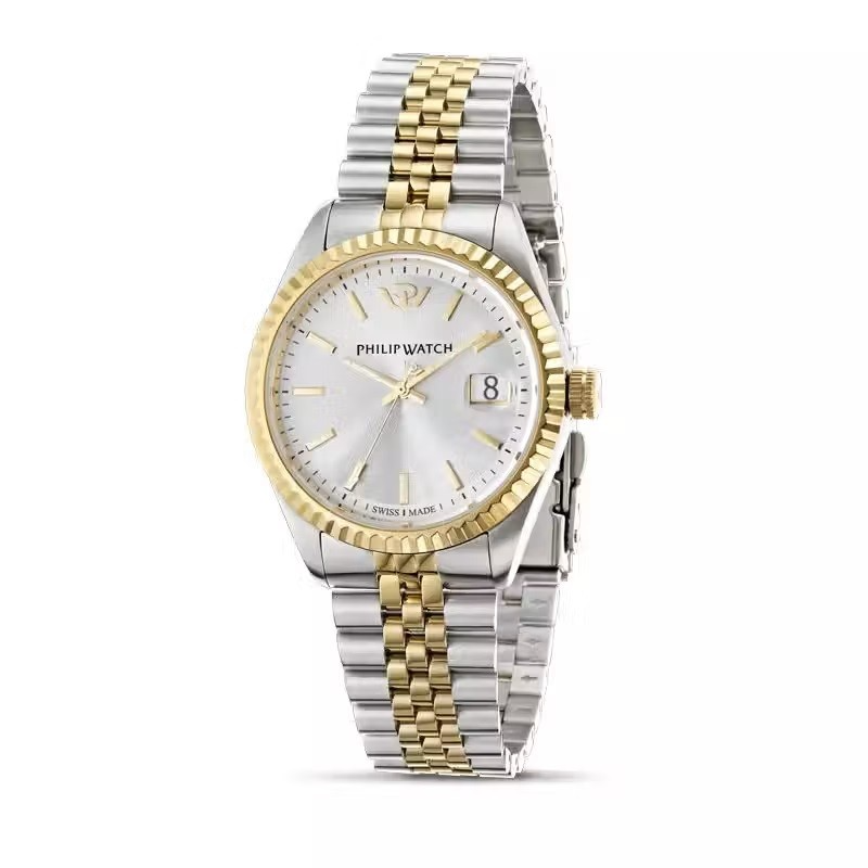 Orologio Uomo Caribe Acciaio e Dorato R8253107012