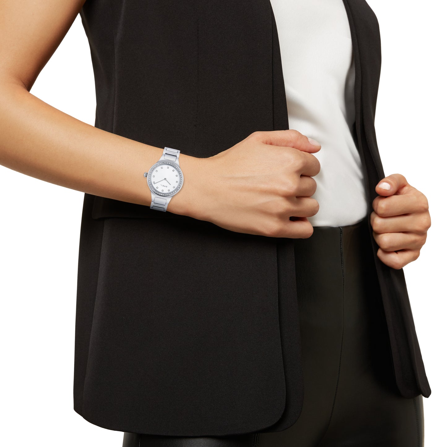Reloj Mujer Sheer Silver Con Cristales TW1966
