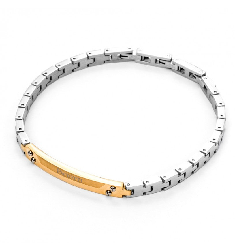 Bracciale Uomo 4US Acciaio e Dorato 4UBR5118