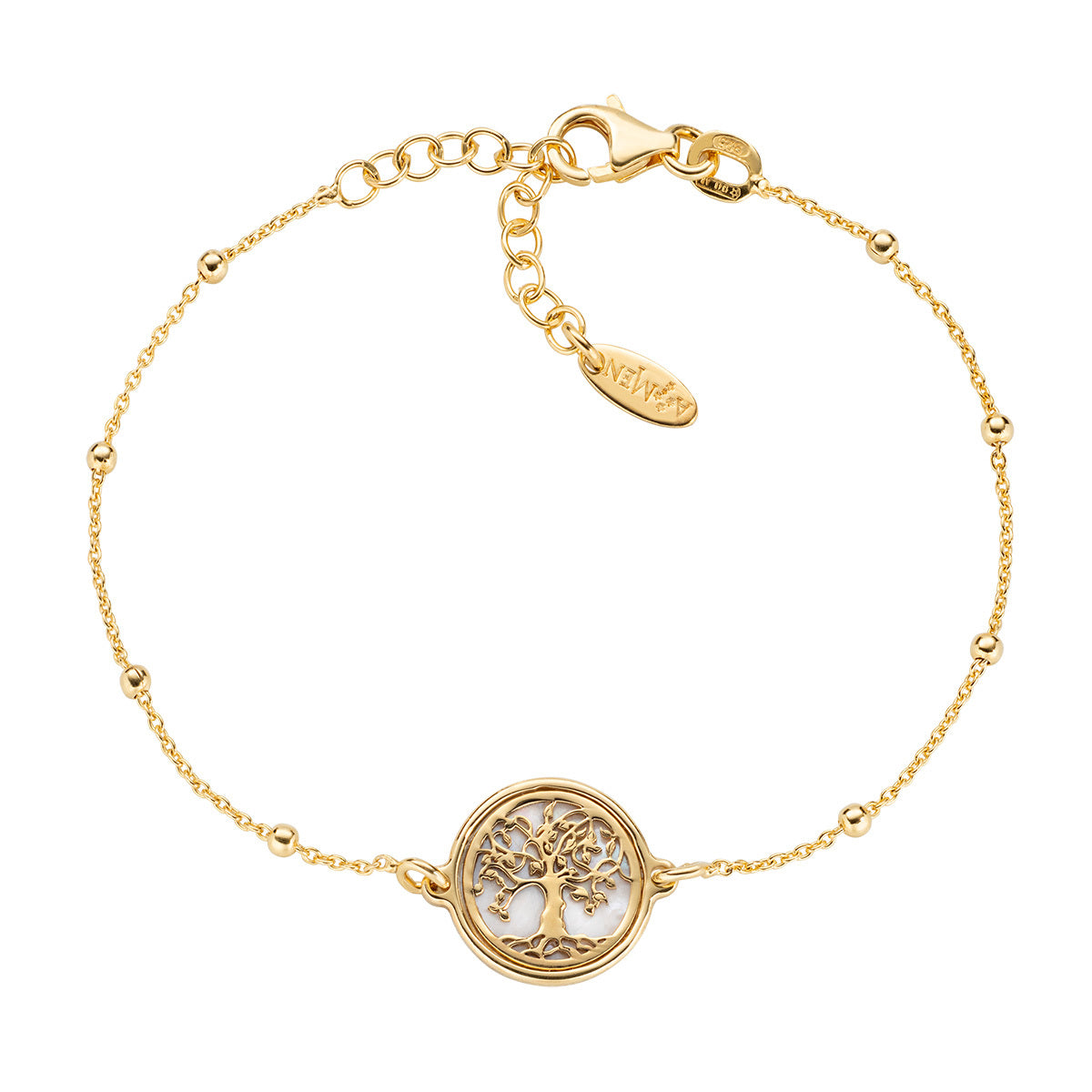 Pulsera Árbol de la Vida Dorado BRALCUG3
