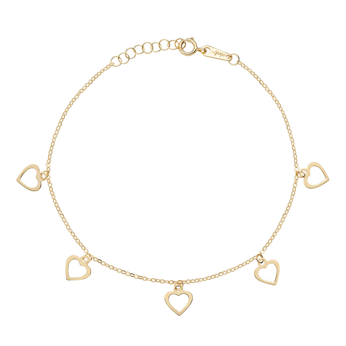 Pulsera Charm Corazones AU9BRMCUG