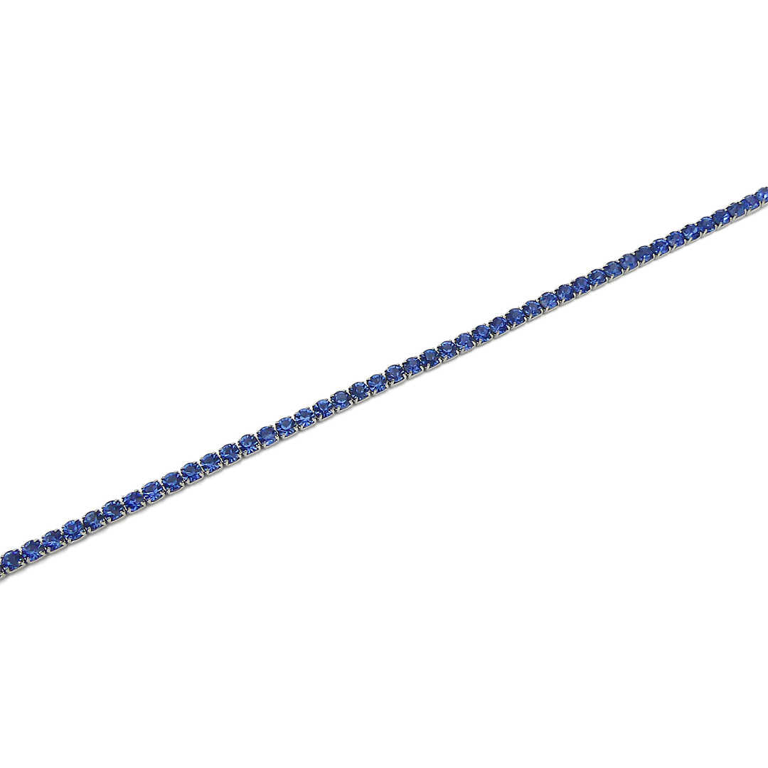 Pulsera Mya Sparkles Zirconia Zafiro Azul SV/BR22