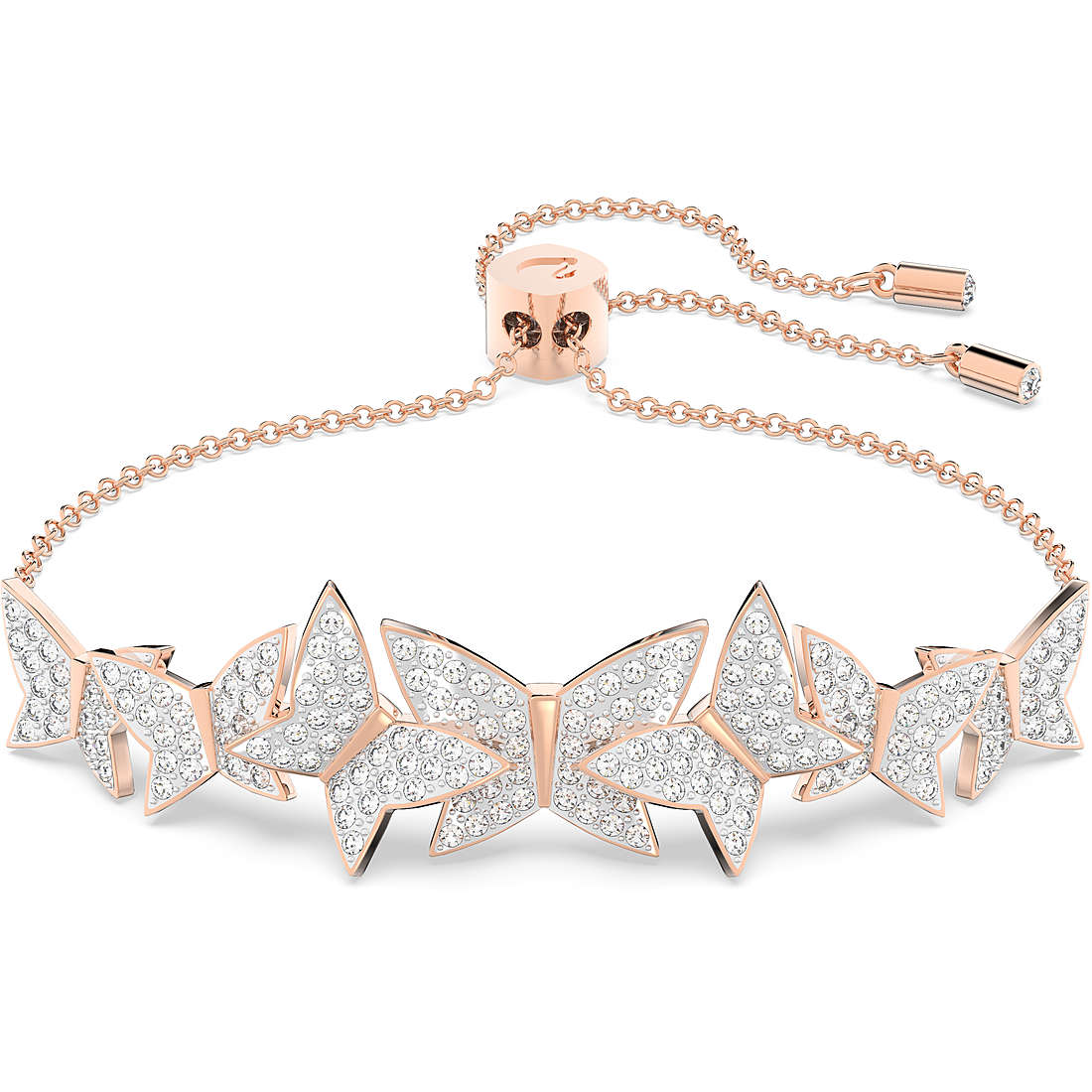 Pulsera Lilia Rosa Mariposas Blancas 5636430