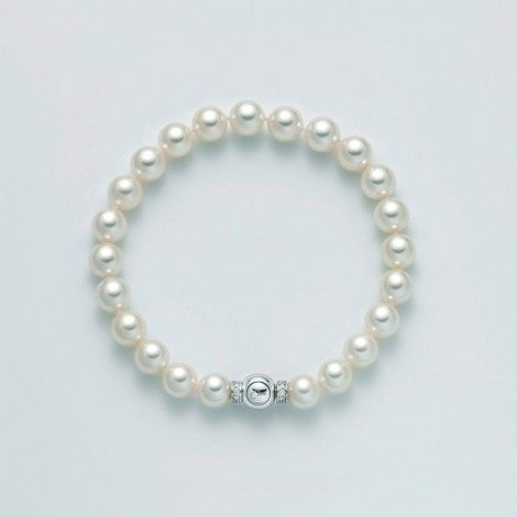 Bracciale I Fili Regina Perle Bianche 8,5 mm PBR1689