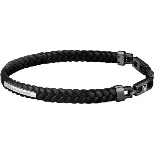 Pulsera Jewels Hombre Negra y Plata JM222AVE02