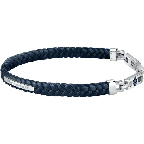 Pulsera Hombre Joyas Azul y Plata JM222AVE04