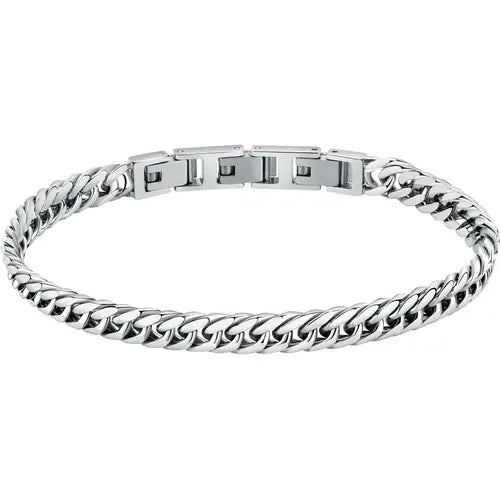 Pulsera Hombre Cadenas Dobles Plata SATX21