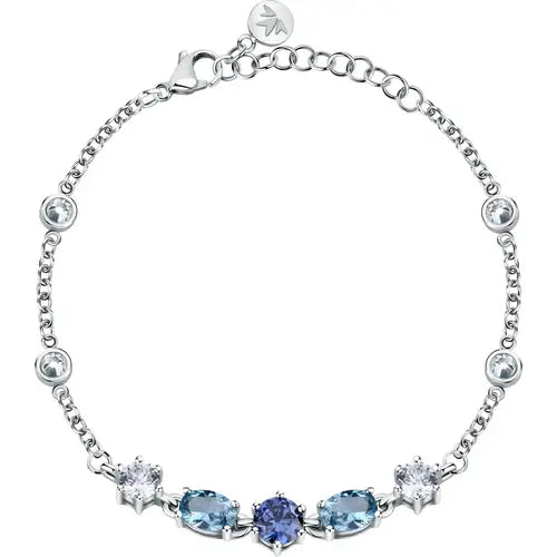 Pulsera Colors con Cristales Azur, Azul y Blanco SAVY18