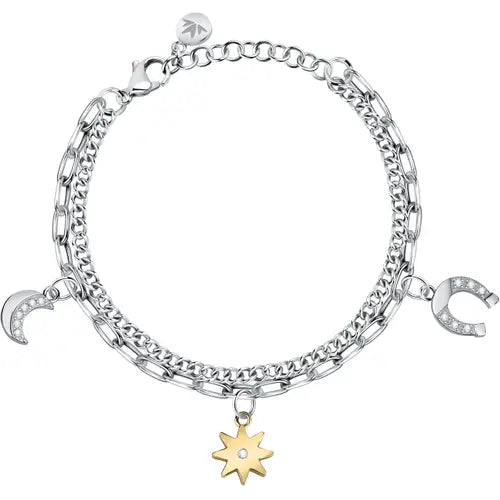 Pulsera Herradura Media Luna y Estrella SAUY09