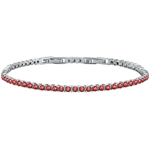 Pulsera Tesori de Plata con Circonitas Rojas SAIW103