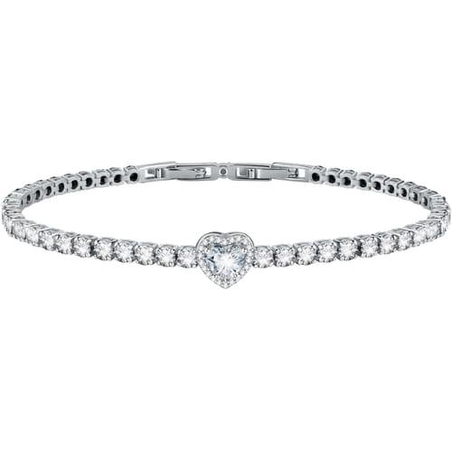 Pulsera Tesori Corazón de Plata y Cristales SAVB11