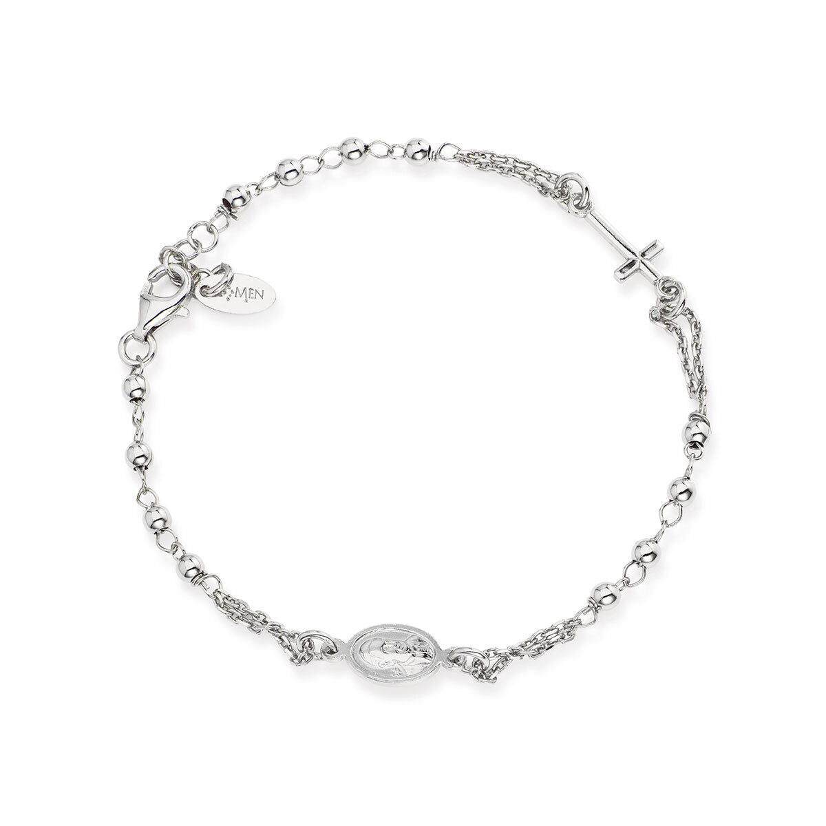 Pulsera Rosario Rodio BROB3