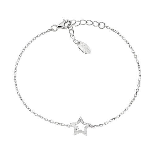 Pulsera Estrella de Plata con Circonitas BRSTSTBBZ