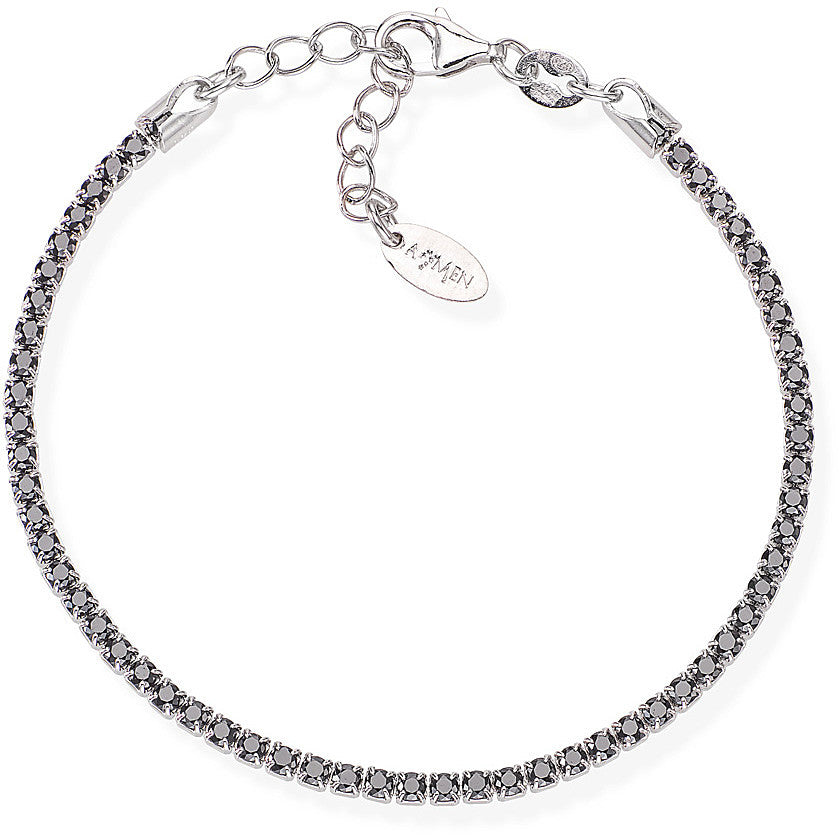 Bracciale Tennis Zirconi Neri BTBN18
