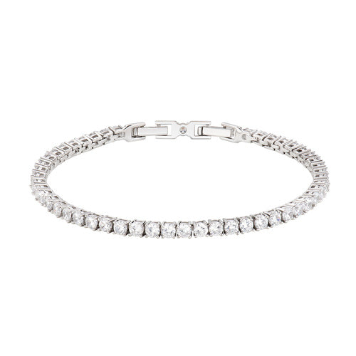 Brazalete Tennis Rodio Zirconia 3 mm BRTNBB30