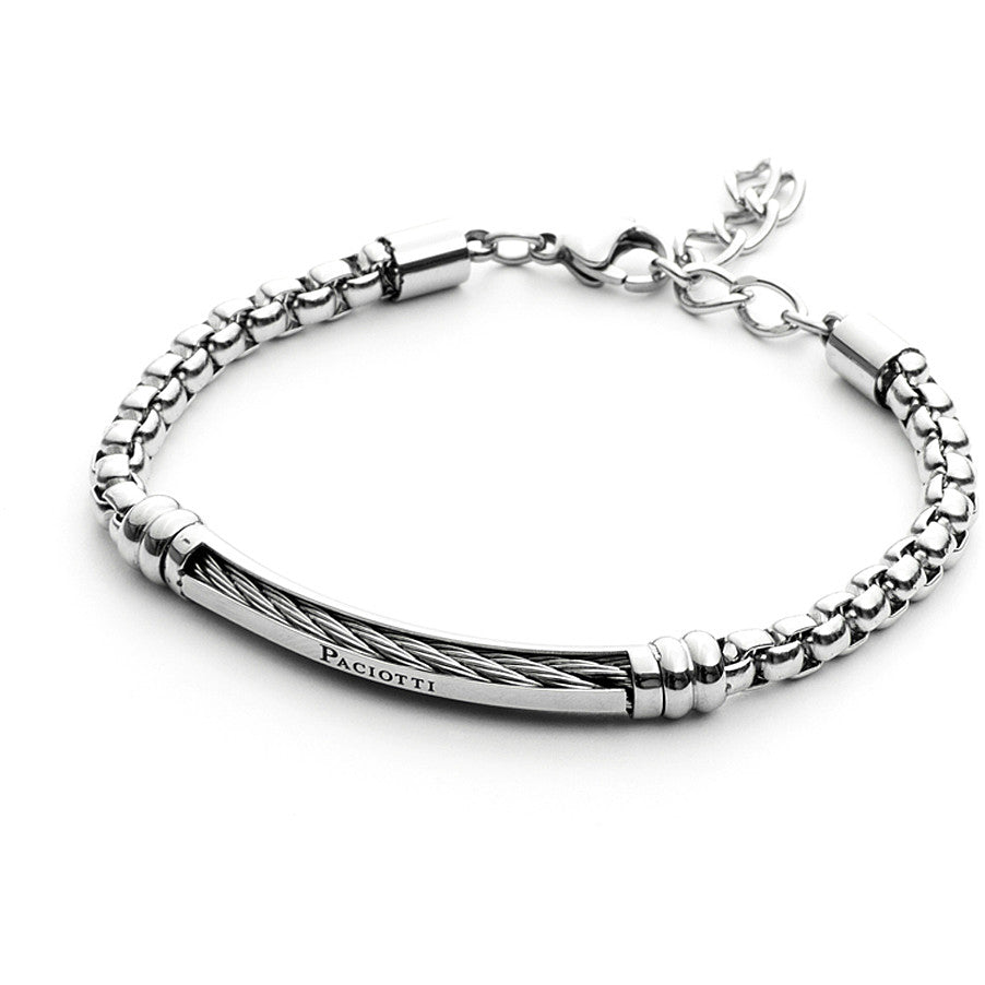 Pulsera 4US Torcion para hombre en acero 4UBR3801