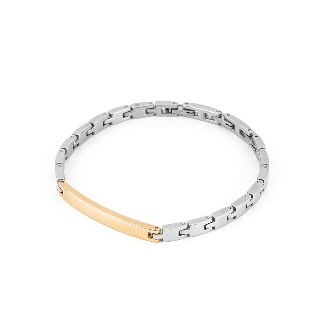 4US Pulsera de acero y rosado para hombre 4UBR4437