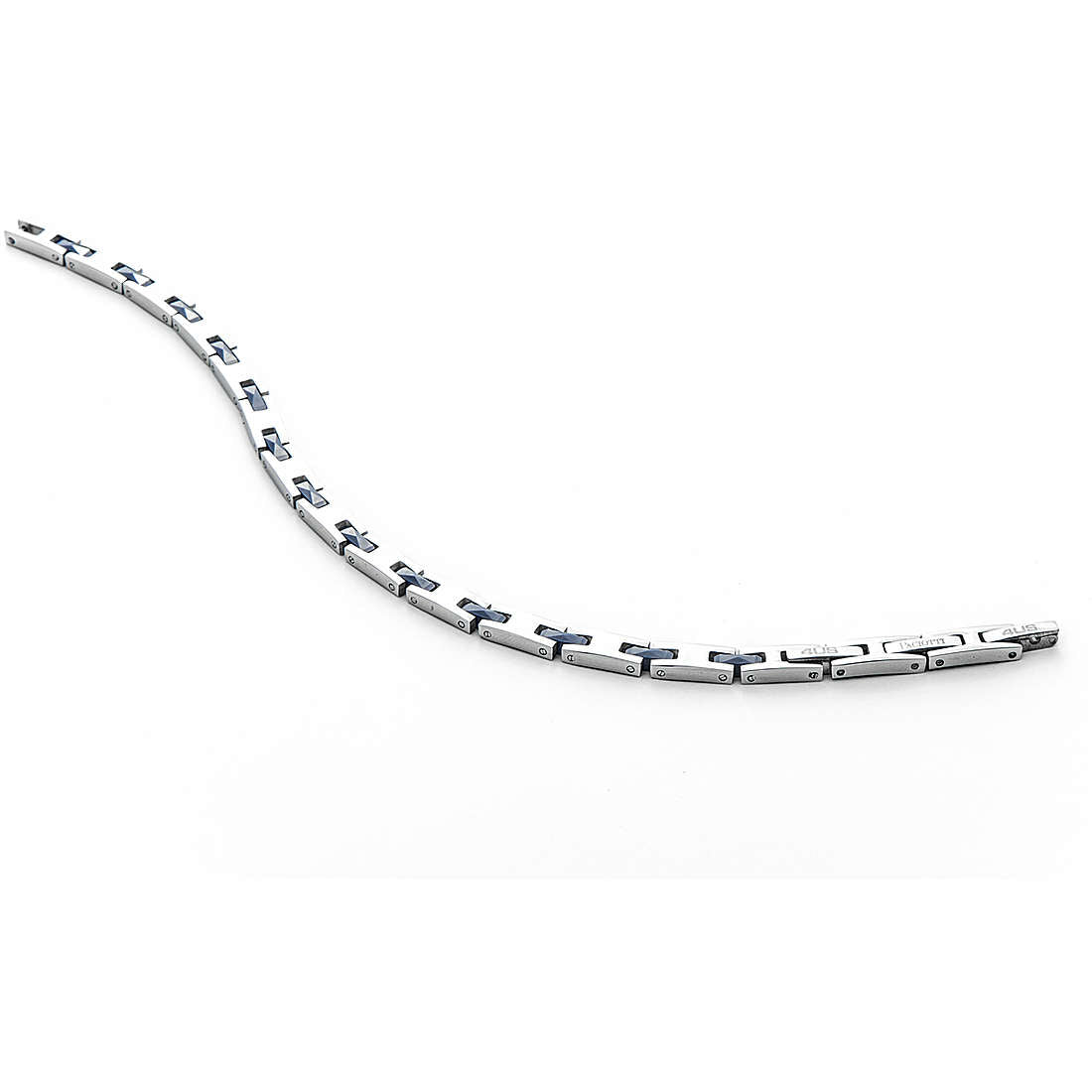 4US Pulsera de acero y cerámica azul para hombre 4UBR5024