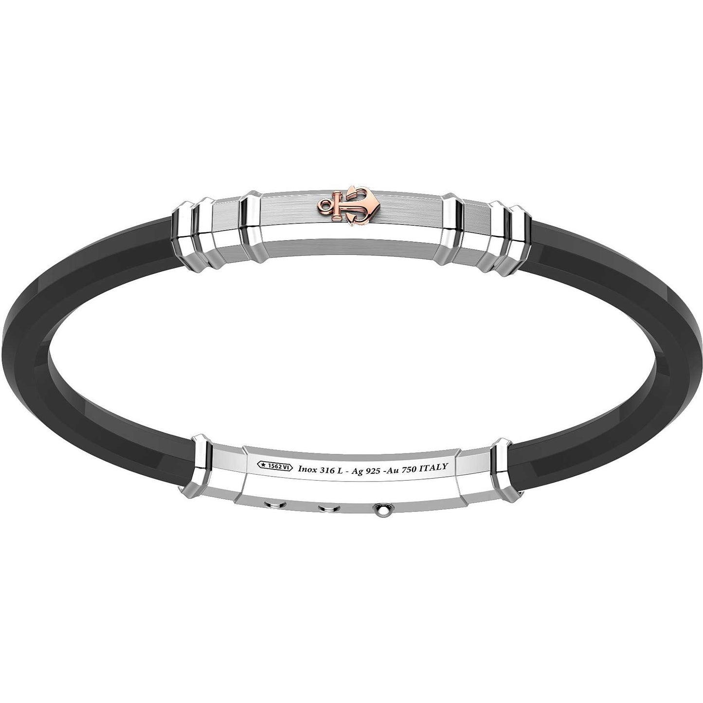 Bracciale Uomo Robertinox Nero con Ancora EXB975R-N