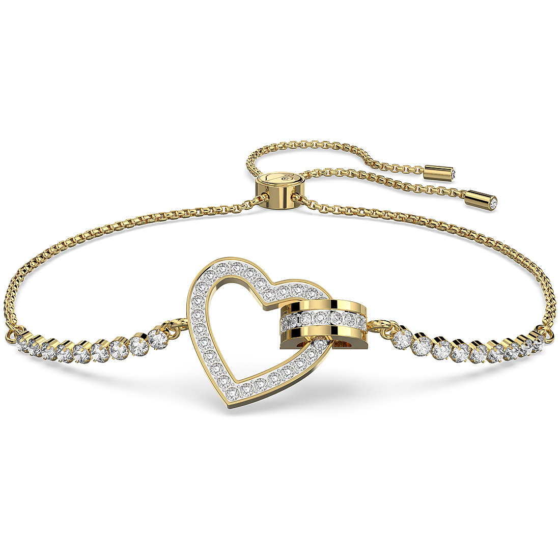 Precioso Corazón Pulsera Dorada 5636964