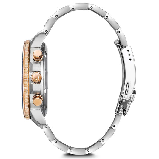 Marine Star Acero y Reloj Cronógrafo Azul para Hombre 98B301